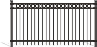Majestic 3 Rail with Rings