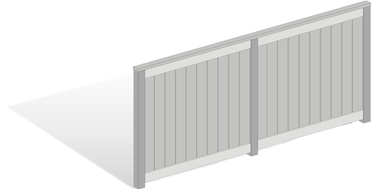 Wood fence privacy